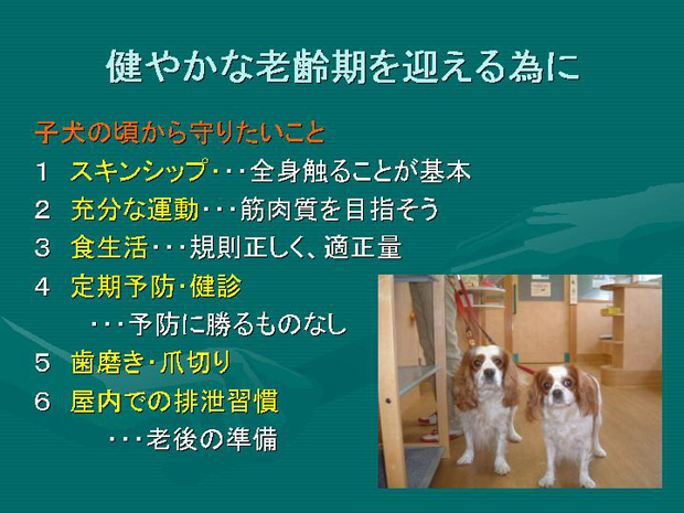 48.健やかな老齢期を迎える為に